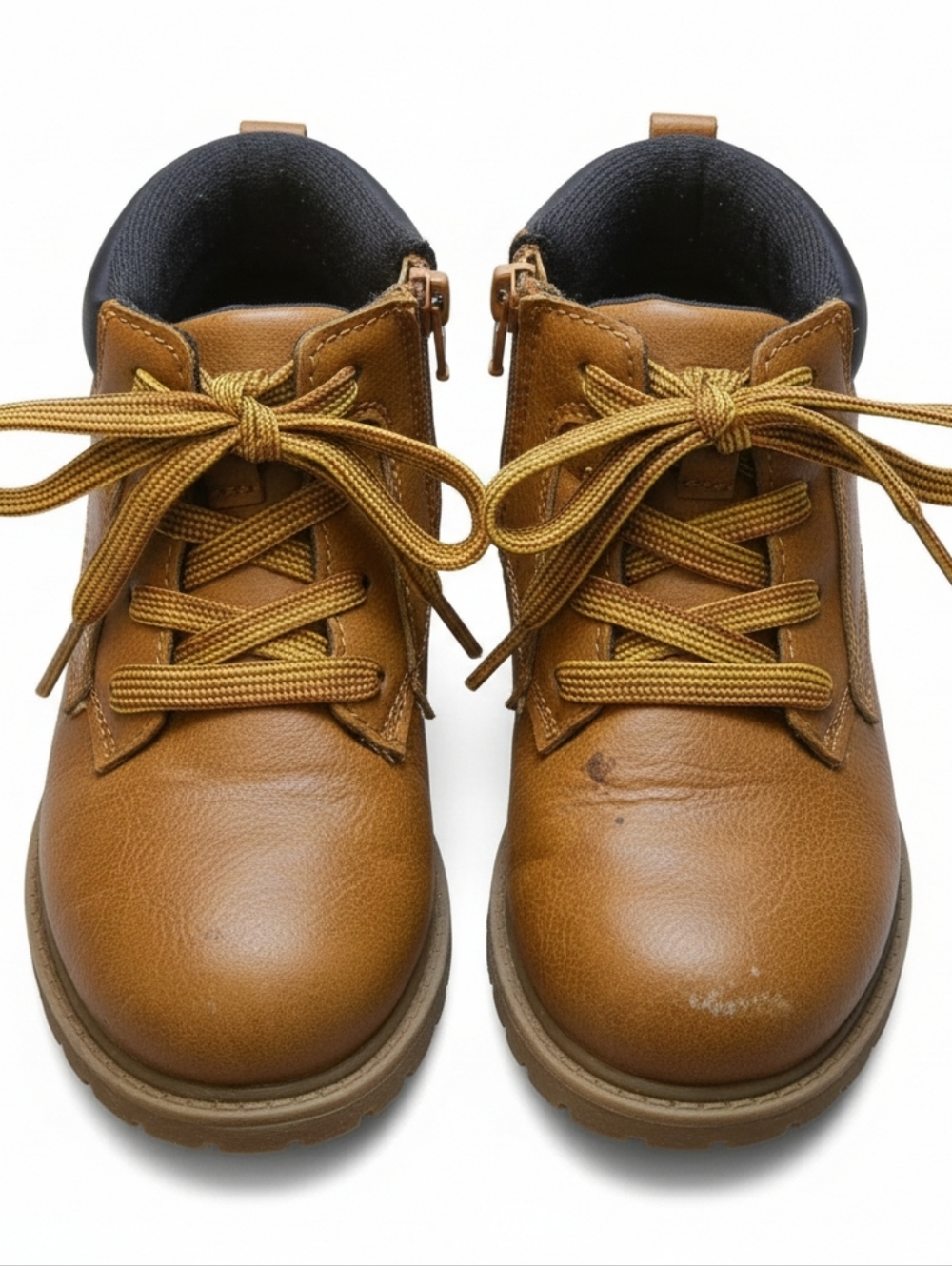Carter's 11 Tan High-Top Faux Leather Boots